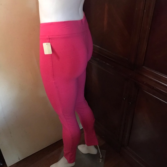 🆕 2B Clothing Pink Low Rise Leggings-Small - Picture 4 of 8